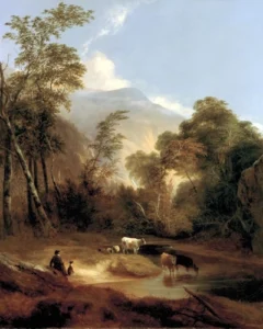 reference: https://en.wikipedia.org/wiki/Pastoral#/media/File:Pastoral_Landscape_by_Alvan_Fisher,_1854.jpg