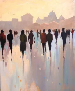 reference: https://www.1stdibs.com/it/arte/dipinti/dipinti-figurativi/betsy-havens-city-of-light/id-a_593892/