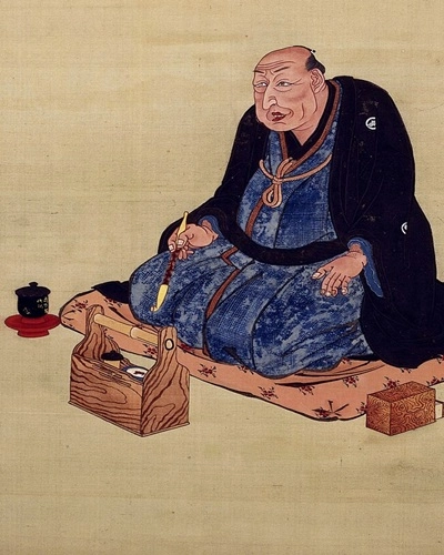 reference: https://en.wikipedia.org/wiki/Utamaro#/media/File:Kitagawa_Utamaro_portrait_(cropped).jpg