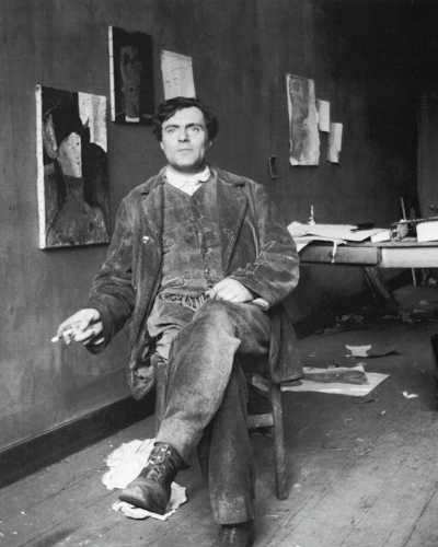 reference: https://en.wikipedia.org/wiki/Amedeo_Modigliani#/media/File:Amedeo_Modigliani_in_his_studio.jpg
